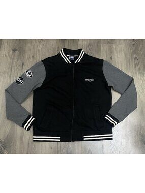 Triumph Motorcycle Varsity Sweatshirt Jacket Full Zip XL